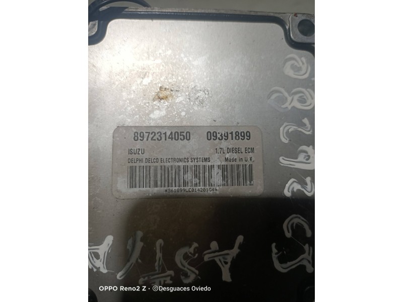 Recambio de centralita motor uce para opel astra g berlina referencia OEM IAM 8972314050  