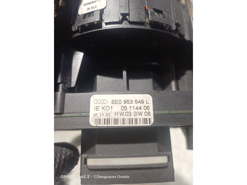 Recambio de mando luces para audi a4 berlina (8e) 1.9 tdi (96kw) referencia OEM IAM 8E0953549L   Recambio de mando luces para audi a4 berlina (8e) 1.9 tdi (96kw) referencia OEM IAM 8E0953549L