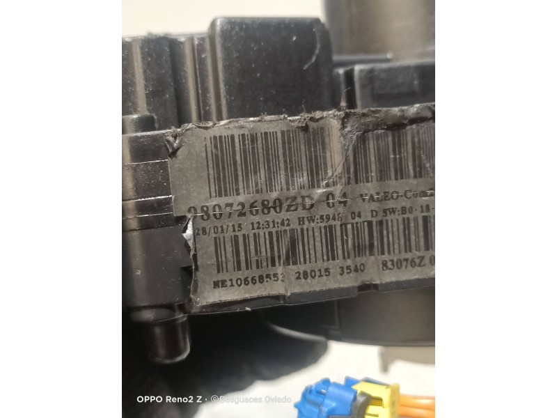 Recambio de mando luces para peugeot 208 1.4 hdi fap referencia OEM IAM 98072680ZD  