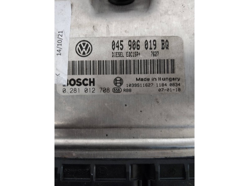 Recambio de centralita motor uce para seat ibiza (6l1) hit referencia OEM IAM 0281012708 045906019BQ EDC15P