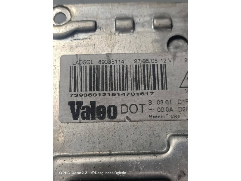 Recambio de centralita faros xenon para citroen c4 berlina 1.6 16v hdi referencia OEM IAM 89035114  