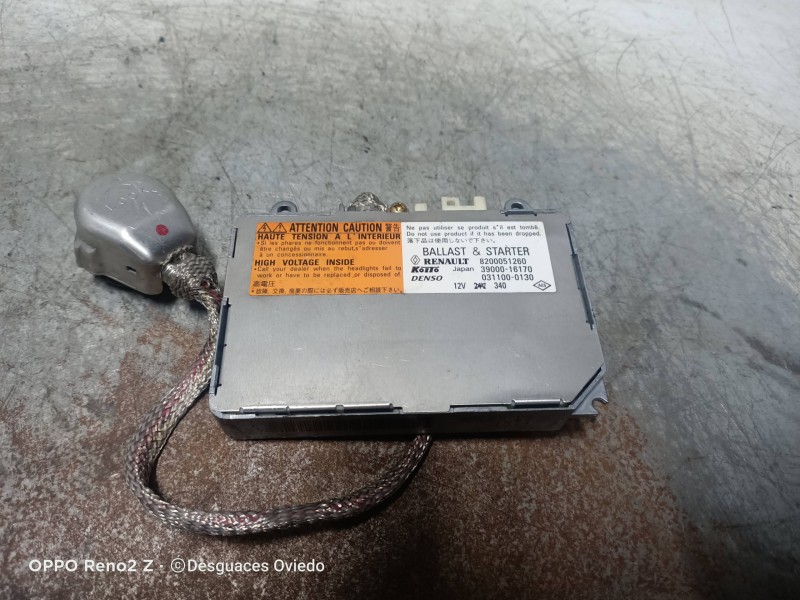 Recambio de centralita faros xenon para renault vel satis (bj0) 2.0 dci diesel fap referencia OEM IAM 8200051260 3900016170 