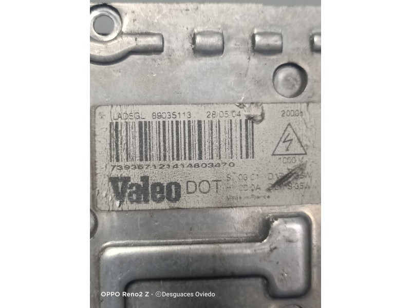Recambio de centralita faros xenon para renault laguna ii (bg0) 1.9 dci diesel referencia OEM IAM 89035113  