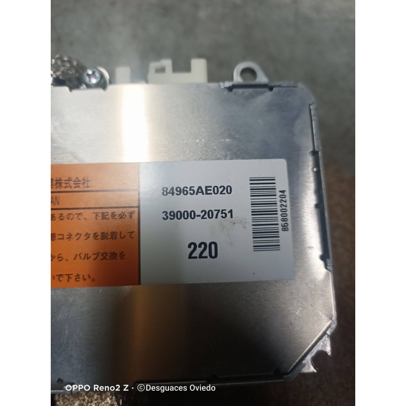 Recambio de modulo bluetooth para subaru legacy kombi/outback b14 outback limited plus referencia OEM IAM 84965AE020 3900020751 