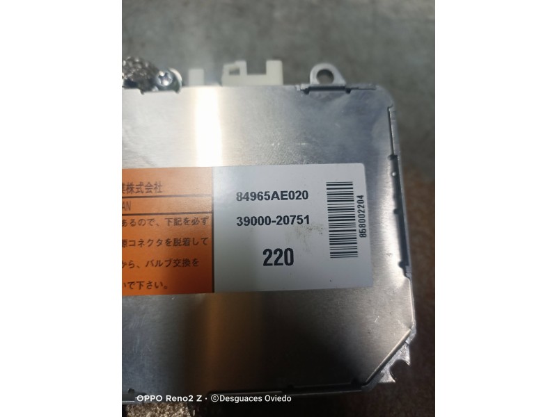 Recambio de modulo bluetooth para subaru legacy kombi/outback b14 outback limited plus referencia OEM IAM 84965AE020 3900020751 
