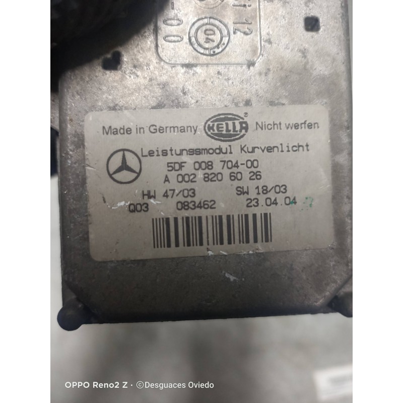 Recambio de centralita faros xenon para mercedes clase m (w164) 3.0 cdi cat referencia OEM IAM 5DF00870400 A0028206026 