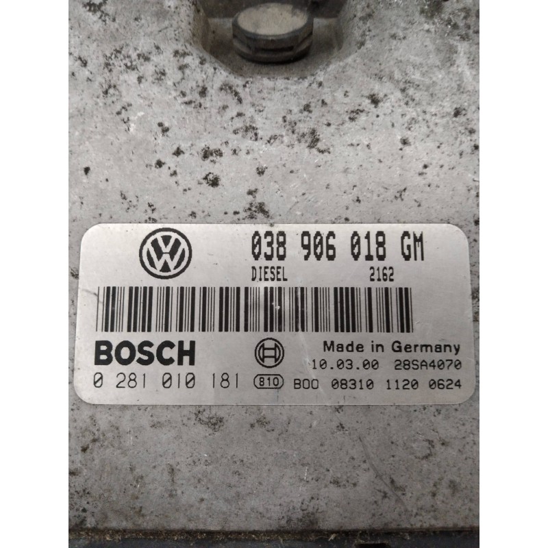 Recambio de centralita motor uce para skoda octavia berlina (1u2) 1.9 tdi glx referencia OEM IAM 0281010181 038906018GM 