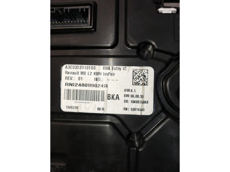 Recambio de cuadro instrumentos para renault express referencia OEM IAM 248099024R A3C0303910100 