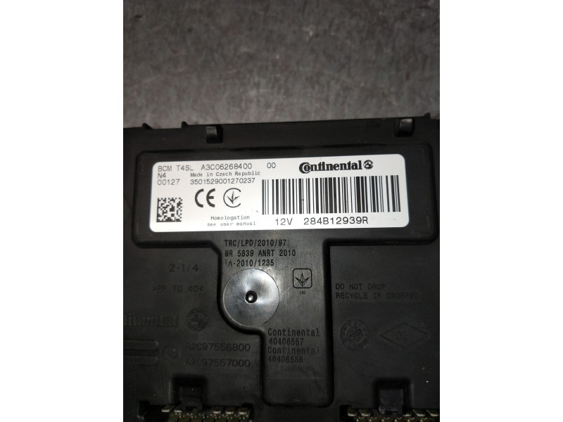 Recambio de modulo electronico para renault express referencia OEM IAM 284B12939R A3C06268400 A2C97556800