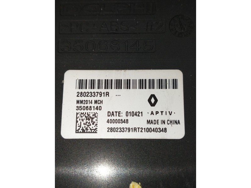 Recambio de modulo electronico para renault express referencia OEM IAM 280233791R  