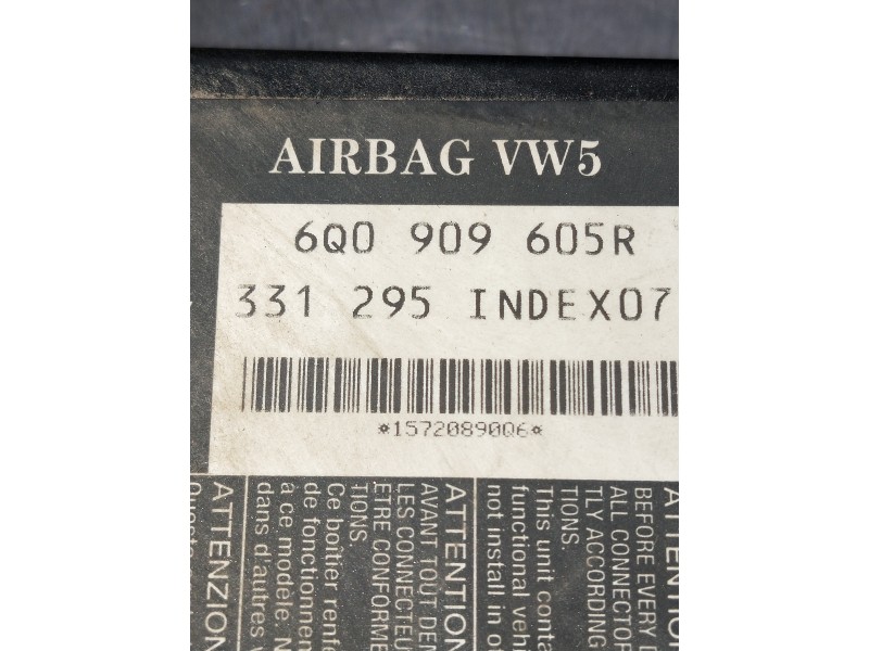 Recambio de centralita airbag para seat ibiza (6l1) signo referencia OEM IAM 6Q0909605R 331295 