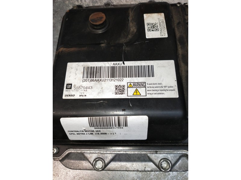 Recambio de centralita airbag para opel astra j lim. enjoy referencia OEM IAM 55579443 MB2757001190 