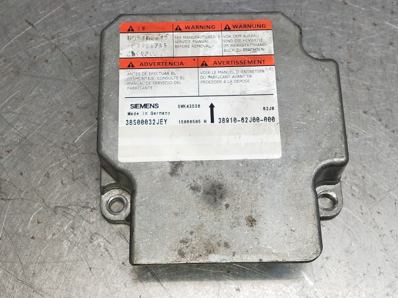 Recambio de centralita airbag para suzuki swift berlina (mz) gl (5-ptas.) referencia OEM IAM 3891062J00000 38S00032JEY 