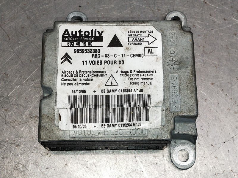 Recambio de centralita airbag para citroen c5 berlina lx (e) referencia OEM IAM 9659532380 603481900 