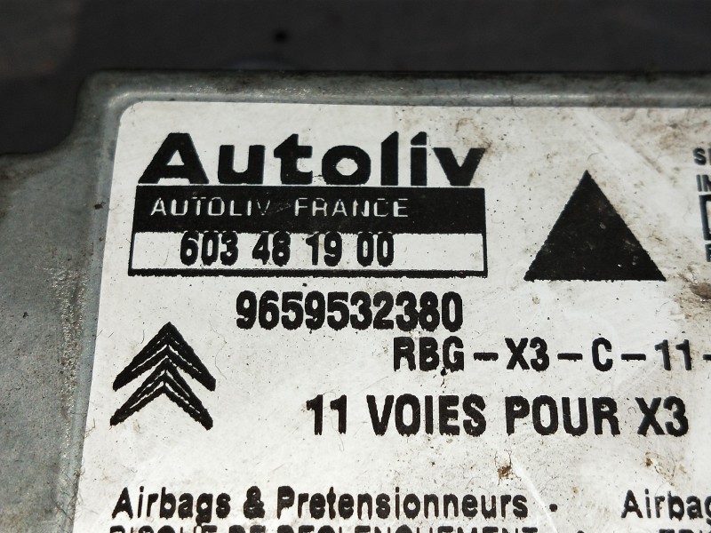 Recambio de centralita airbag para citroen c5 berlina lx (e) referencia OEM IAM 9659532380 603481900 
