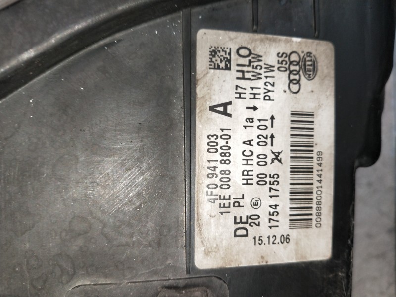 Recambio de faro izquierdo para audi a6 berlina (4f2) 2.0 tfsi referencia OEM IAM 4F0941003 17541755 