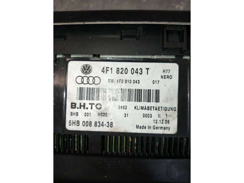 Recambio de mando calefaccion / aire acondicionado para audi a6 berlina (4f2) 2.0 tfsi referencia OEM IAM 4F1820043T 5HB00883438
