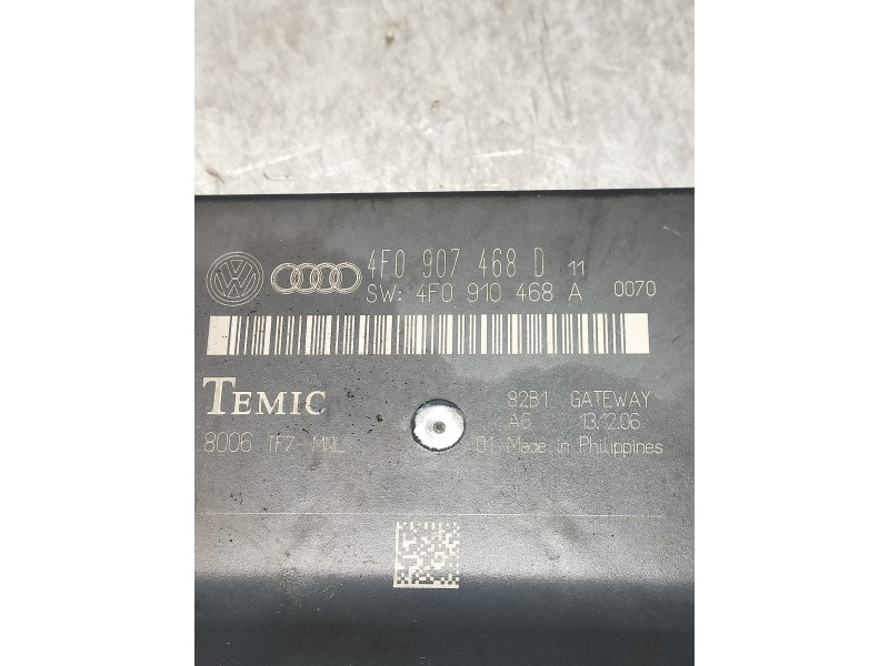 Recambio de modulo electronico para audi a6 berlina (4f2) 2.0 tfsi referencia OEM IAM 4F0907468D 4F0910468A 