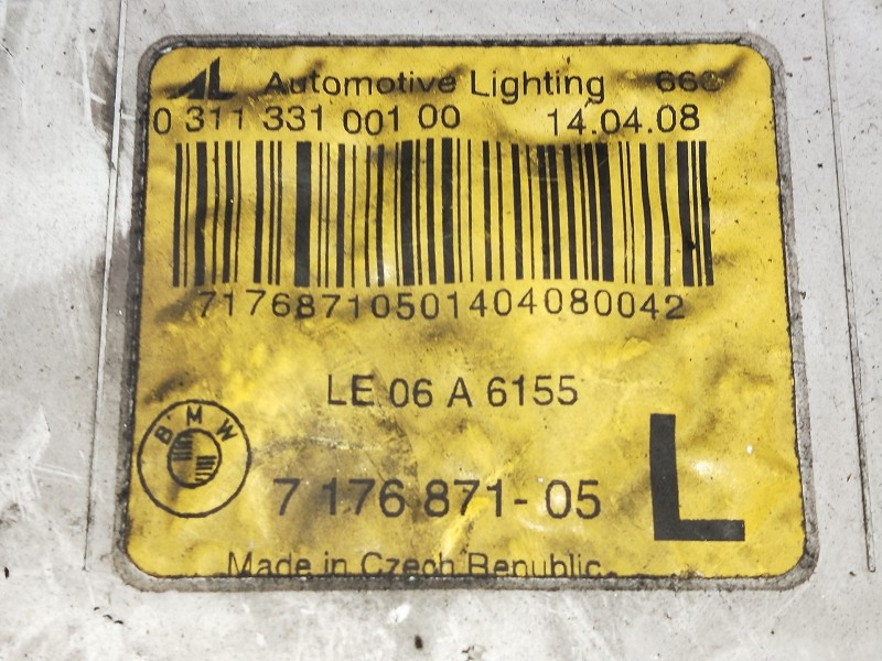 Recambio de piloto delantero izquierdo para bmw serie 6 coupe (e63) referencia OEM IAM 031133100100 717687105 LED