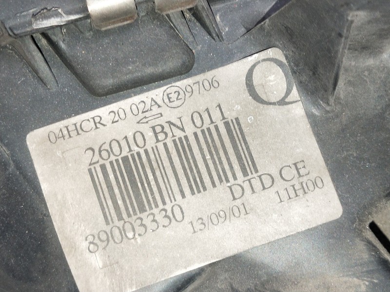 Recambio de faro derecho para nissan almera (n16/e) comfort referencia OEM IAM 26010BN011 89003330 