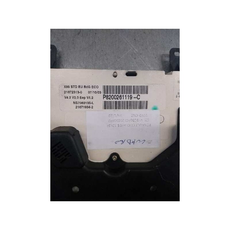 Recambio de cuadro instrumentos para renault clio ii fase ii (b/cb0) authentique referencia OEM IAM P8200261119C NS7083135L 8200