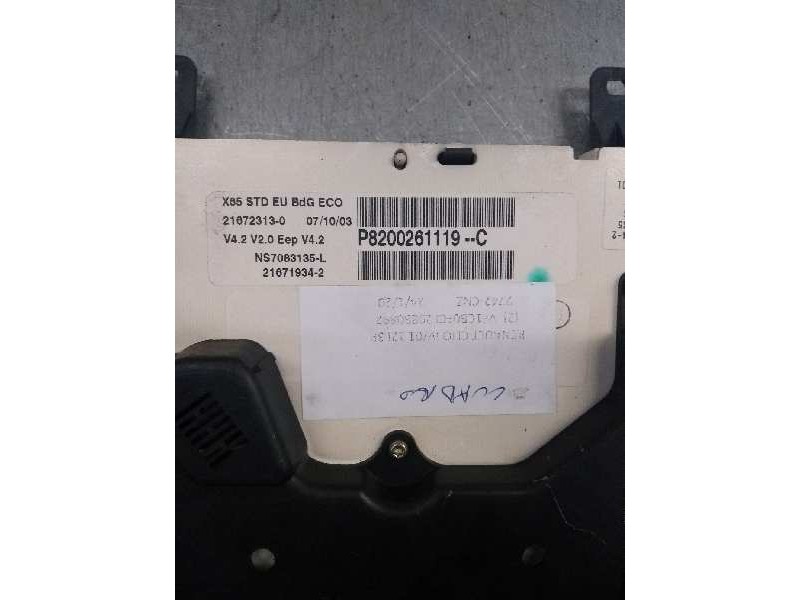 Recambio de cuadro instrumentos para renault clio ii fase ii (b/cb0) authentique referencia OEM IAM P8200261119C NS7083135L 8200