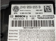 Recambio de centralita airbag para volkswagen caddy ka/kb (2c) combi bluemotion referencia OEM IAM 2H0959655B 0285010799  2