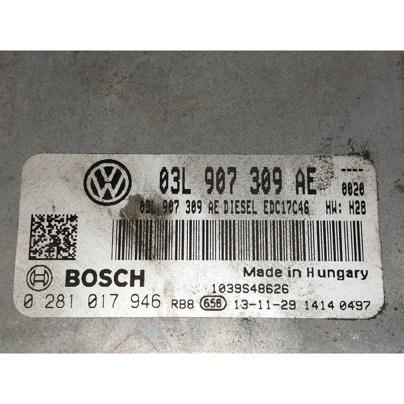 Recambio de centralita motor uce para volkswagen caddy ka/kb (2c) combi bluemotion referencia OEM IAM 03L907309AE 0281017946 