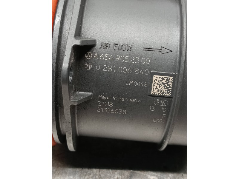 Recambio de caudalimetro para mercedes clase a (bm 177) a 200 d (177.012) referencia OEM IAM 0281006840 A6549052300 