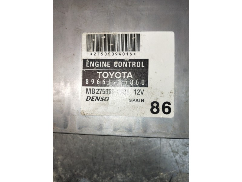 Recambio de centralita motor uce para toyota avensis berlina (t25) 1.8 sol sedán (4-ptas.) referencia OEM IAM 8966105860 MB27500