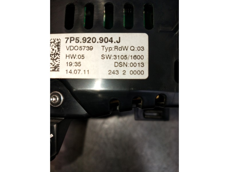 Recambio de cuadro instrumentos para porsche cayenne (typ 92aa) diesel referencia OEM IAM 7P5920904J A2C30058000 