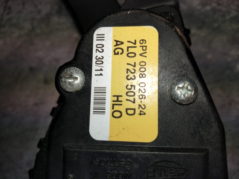Recambio de potenciometro pedal para porsche cayenne (typ 92aa) diesel referencia OEM IAM 7L0723507D 6PV00802624 