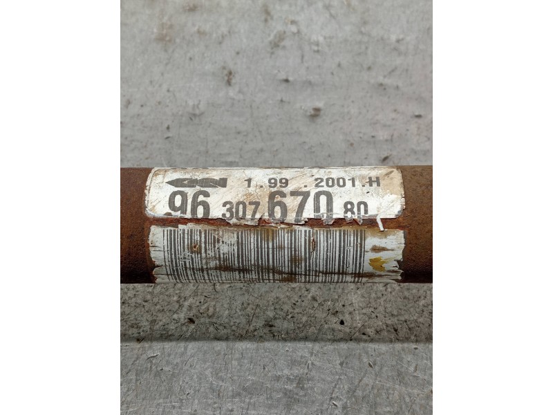 Recambio de transmision delantera izquierda para peugeot 206 berlina xr referencia OEM IAM 9630767080  