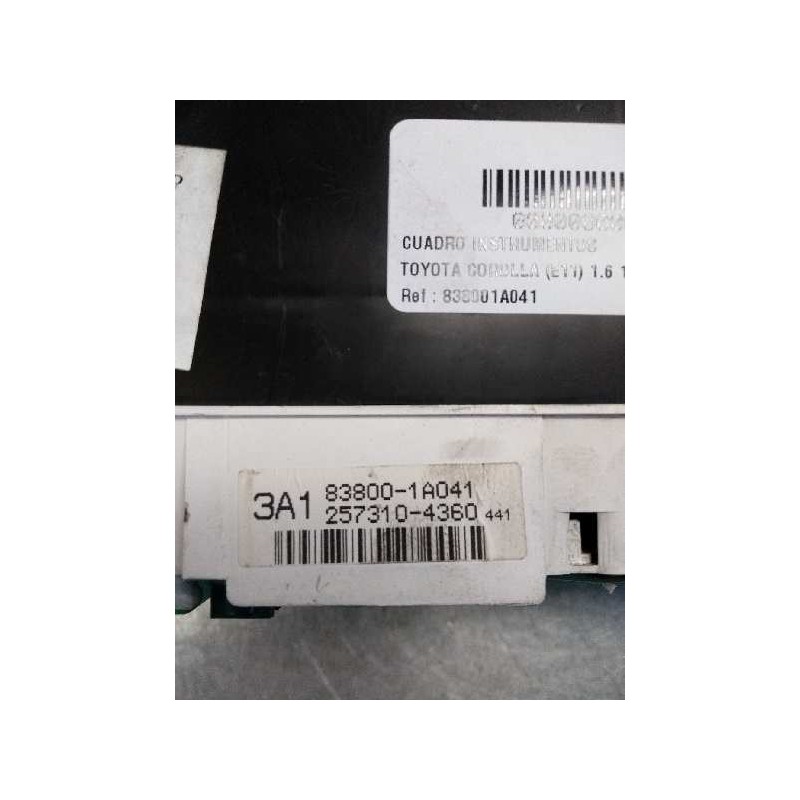 Recambio de cuadro instrumentos para toyota corolla (e11) 1.6 16v referencia OEM IAM 838001A041 2573104360 3A1