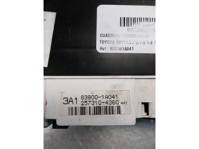 Recambio de cuadro instrumentos para toyota corolla (e11) 1.6 16v referencia OEM IAM 838001A041 2573104360 3A1