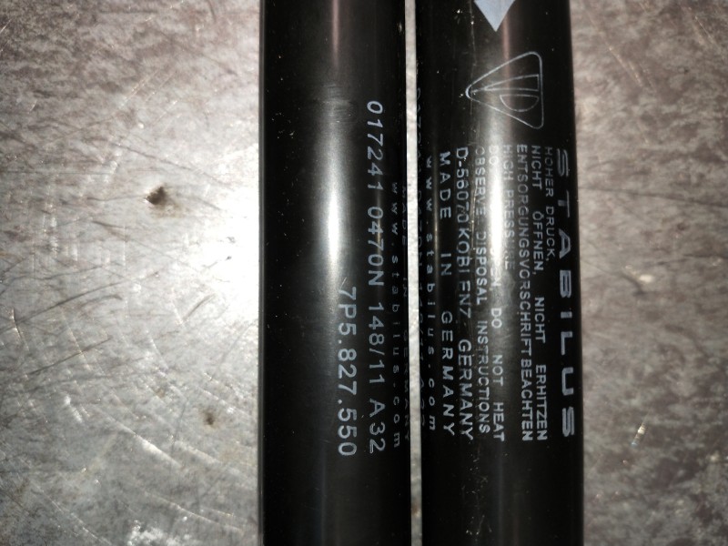 Recambio de amortiguadores maletero / porton para porsche cayenne (typ 92aa) diesel referencia OEM IAM 7P5827550  