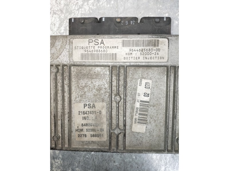 Recambio de centralita motor uce para peugeot 206 berlina xr referencia OEM IAM 9646988680 9644625680 