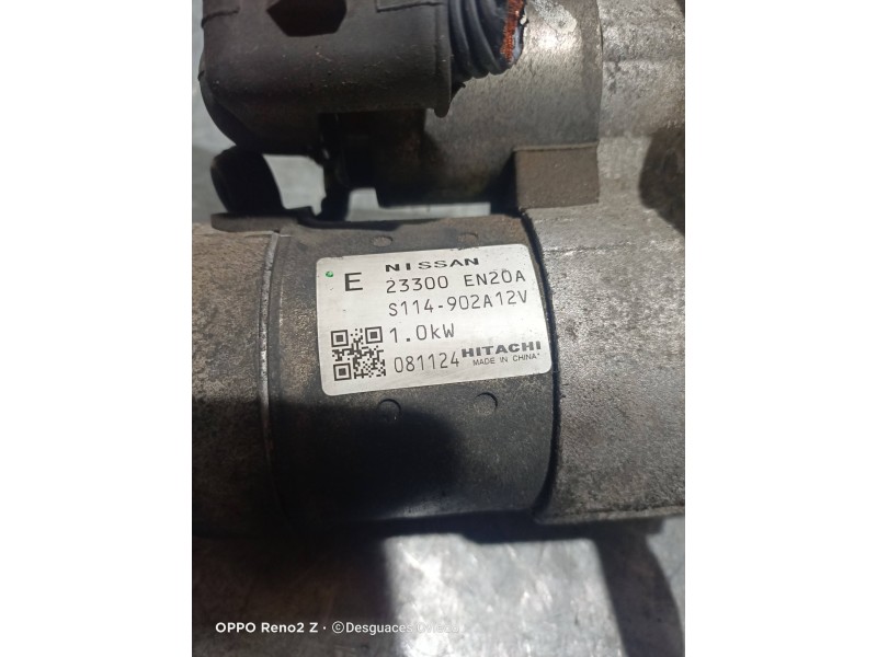 Recambio de motor arranque para nissan qashqai (j10) acenta referencia OEM IAM 23300EN20A S114902A 