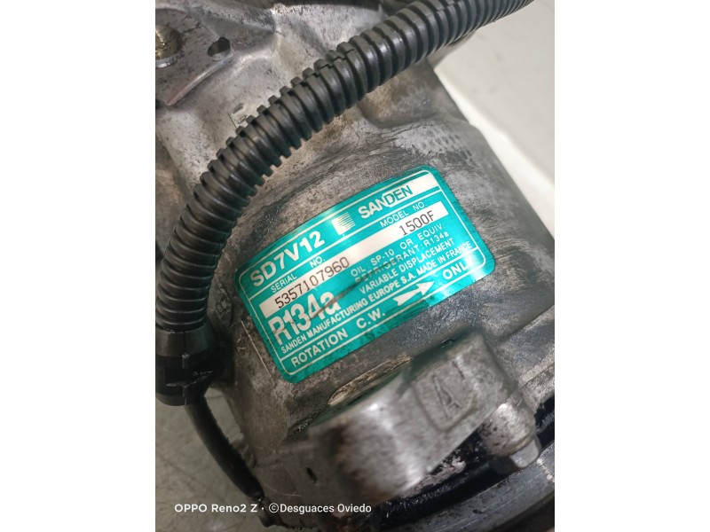 Recambio de compresor aire acondicionado para citroen saxo 1.5 d furio referencia OEM IAM 5357107960 DS7V12 