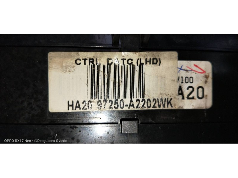 Recambio de mando calefaccion / aire acondicionado para kia cee´d 1.6 gdi cat referencia OEM IAM 97250A2202WK  