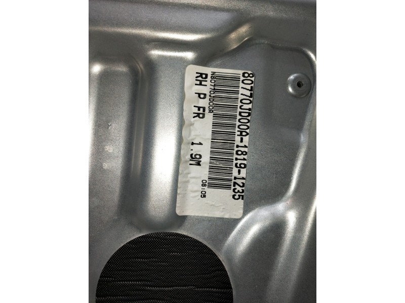 Recambio de elevalunas delantero derecho para nissan qashqai (j10) acenta referencia OEM IAM 80770JD00A  5P