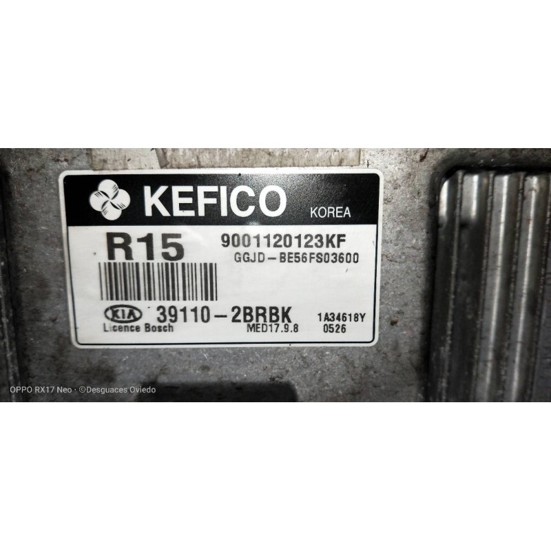 Recambio de centralita motor uce para kia cee´d 1.6 gdi cat referencia OEM IAM 391102BRBK 9001120123KF 