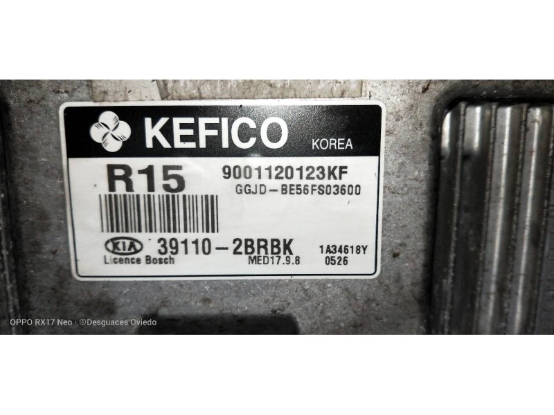 Recambio de centralita motor uce para kia cee´d 1.6 gdi cat referencia OEM IAM 391102BRBK 9001120123KF 