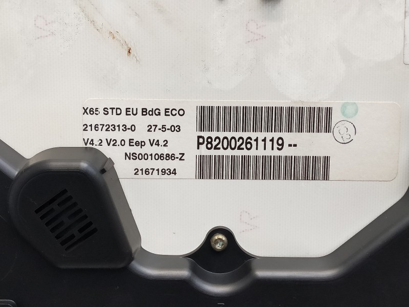 Recambio de cuadro instrumentos para renault clio ii fase ii (b/cb0) authentique referencia OEM IAM P8200261119 216723130 NS0010