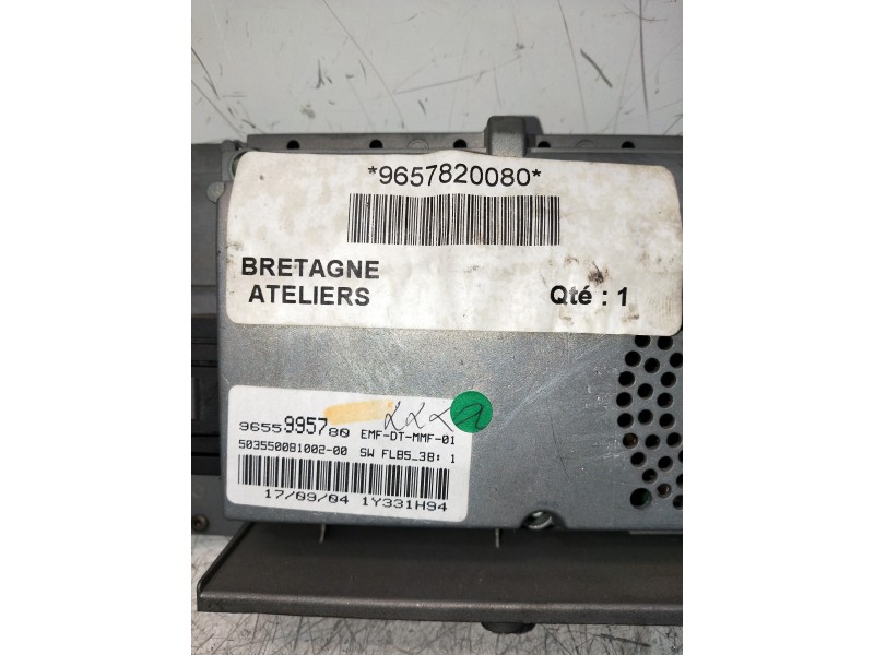 Recambio de pantalla multifuncion para citroen c5 berlina collection referencia OEM IAM 9657820080 9655995780 