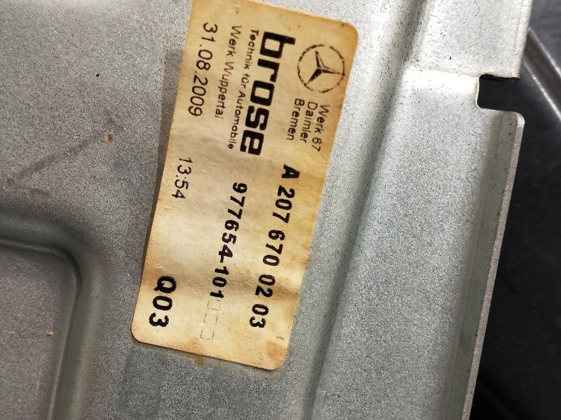 Recambio de elevalunas trasero derecho para mercedes clase clk (w207) coupe 350 cdi be prime edition (207.322) referencia OEM IA