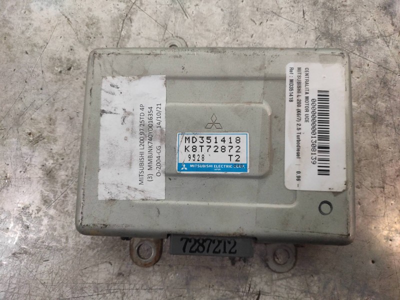 Recambio de centralita motor uce para mitsubishi l 200 (k6/7) 2.5 turbodiesel referencia OEM IAM MD351418 K8T72872 T2