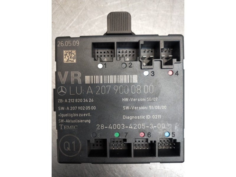 Recambio de modulo electronico para mercedes clase clk (w207) coupe 350 cdi be prime edition (207.322) referencia OEM IAM A20790