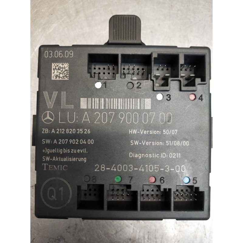 Recambio de modulo electronico para mercedes clase clk (w207) coupe 350 cdi be prime edition (207.322) referencia OEM IAM A20790