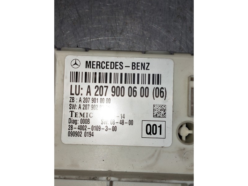 Recambio de modulo electronico para mercedes clase clk (w207) coupe 350 cdi be prime edition (207.322) referencia OEM IAM A20790